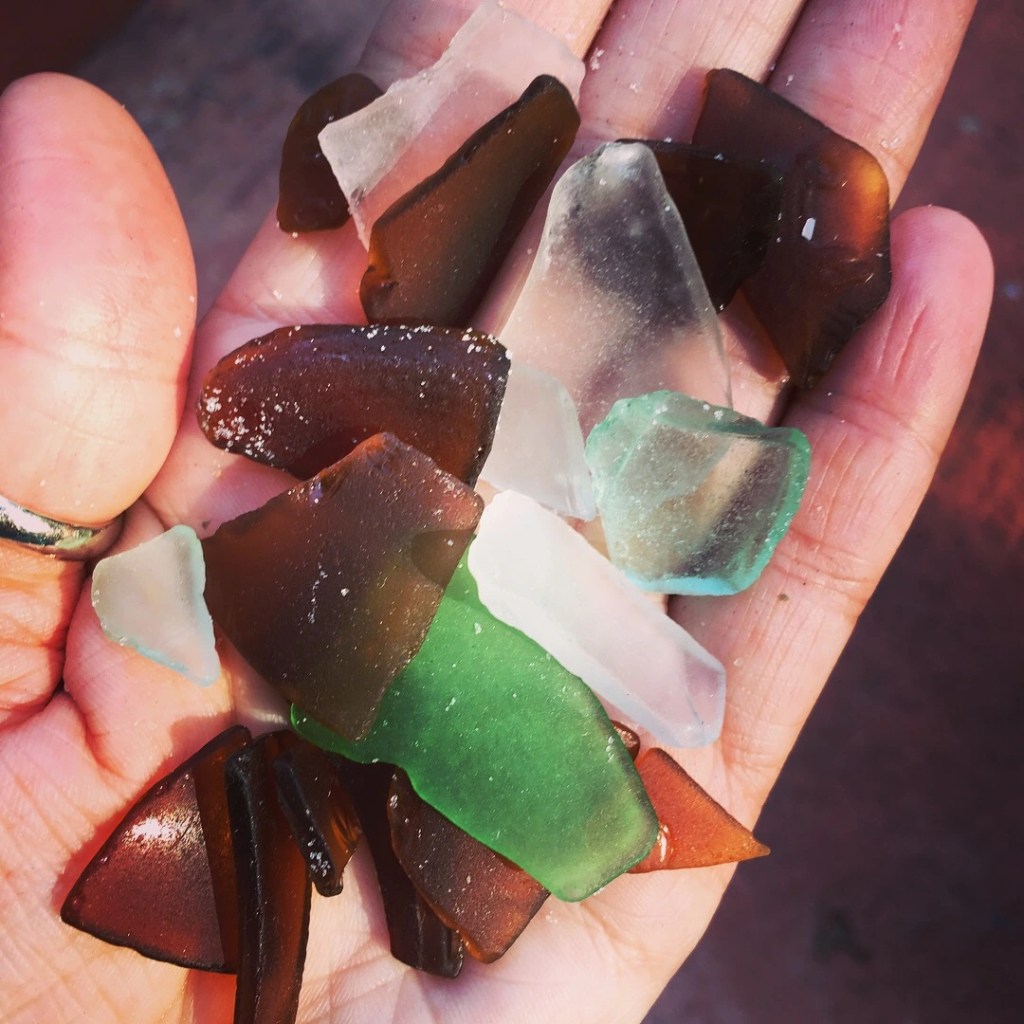handful of sea glass