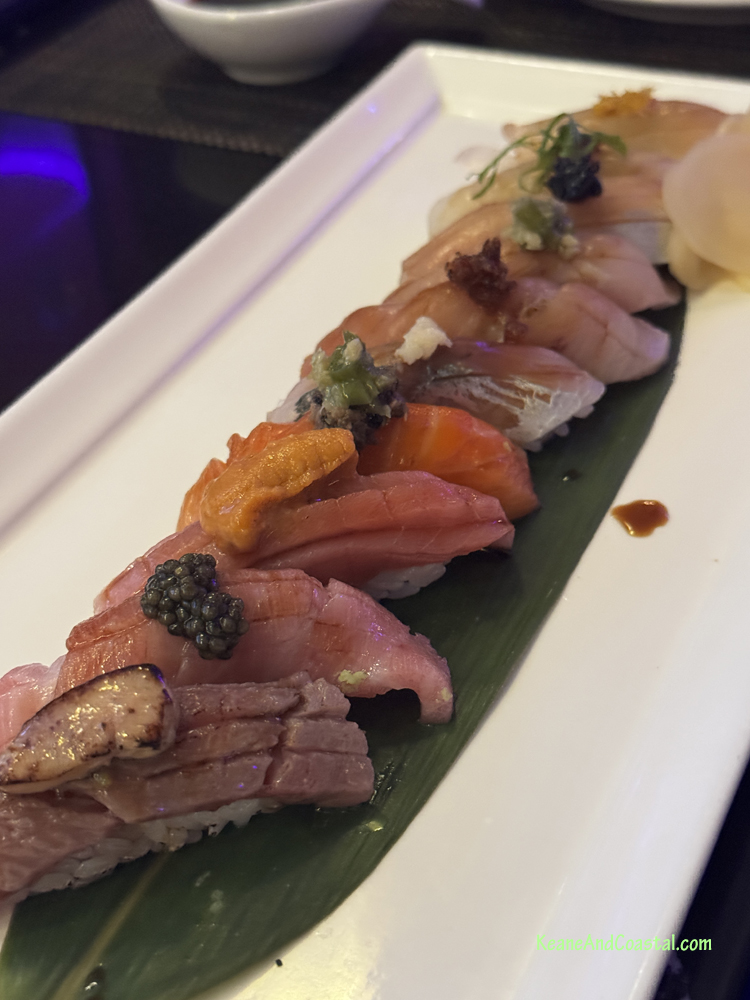 omakase sushi plate at yamasake