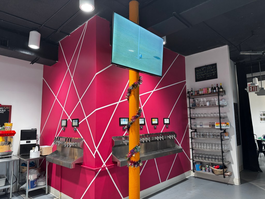 beer and wine on tap at wick n twisted